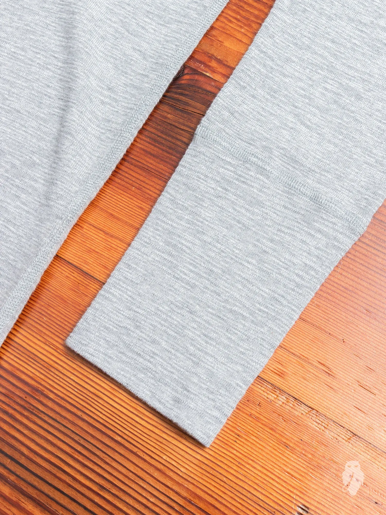 1x1 Slub Long Sleeve T-Shirt in Heather Grey