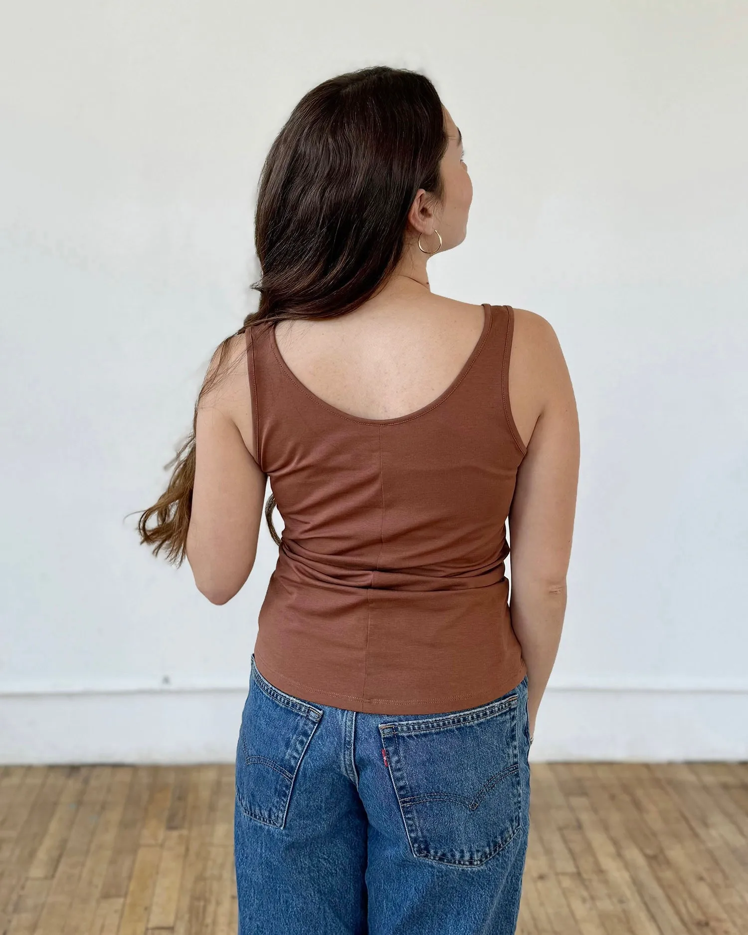 ABIGAIL tank in Cacao Brown