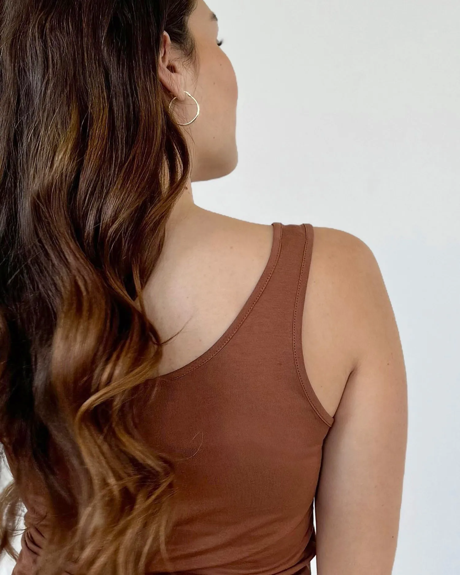 ABIGAIL tank in Cacao Brown