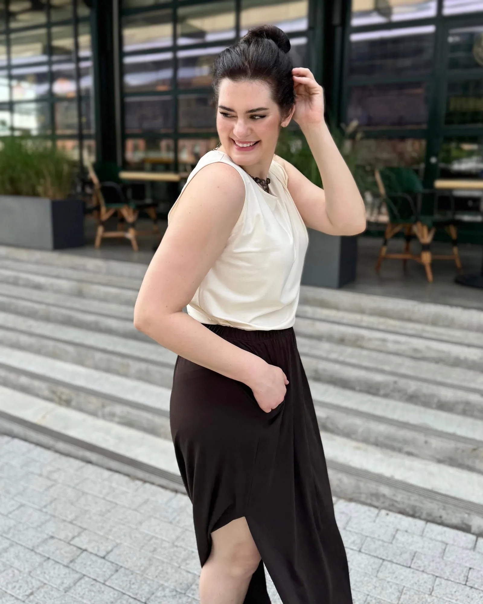ADDIE skirt in Chocolate Torte