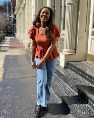 ARABELLA top in Terracotta