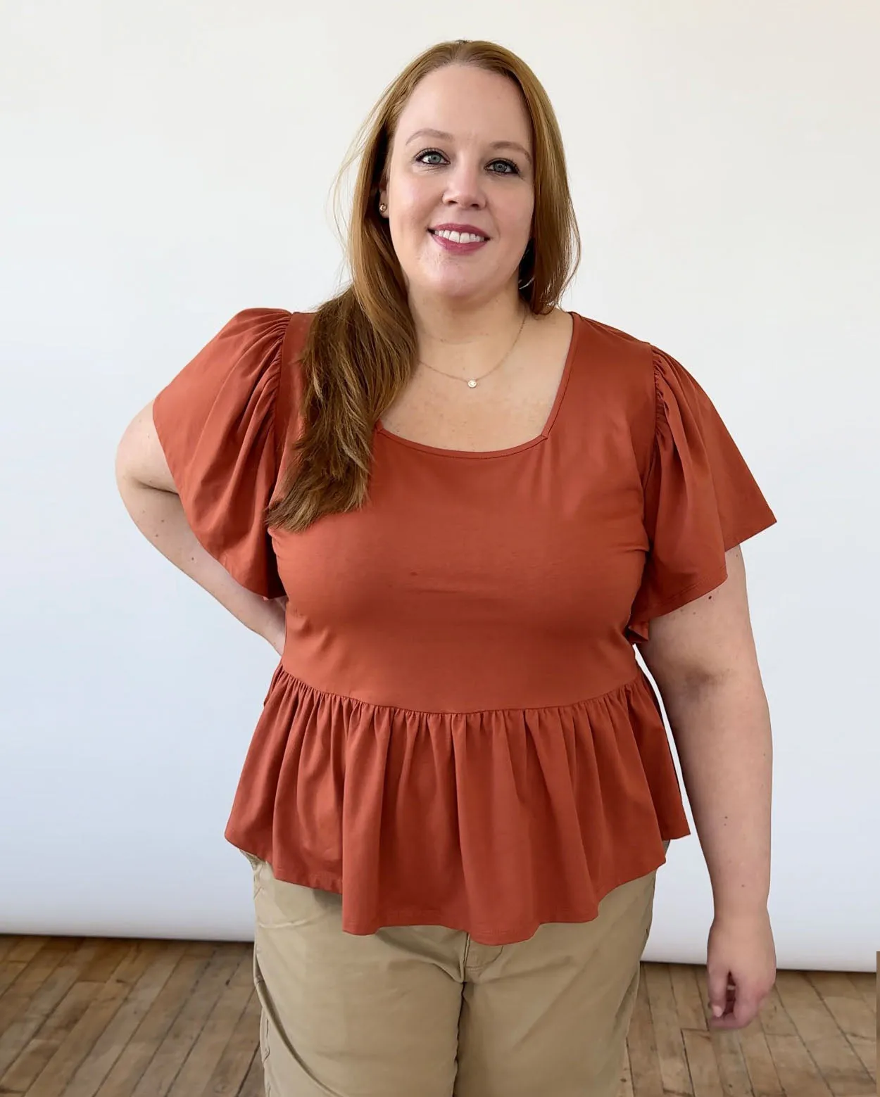 ARABELLA top in Terracotta