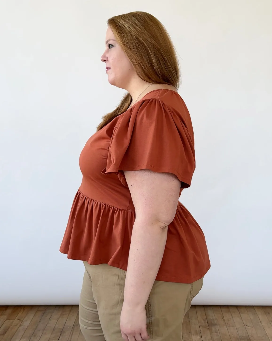 ARABELLA top in Terracotta