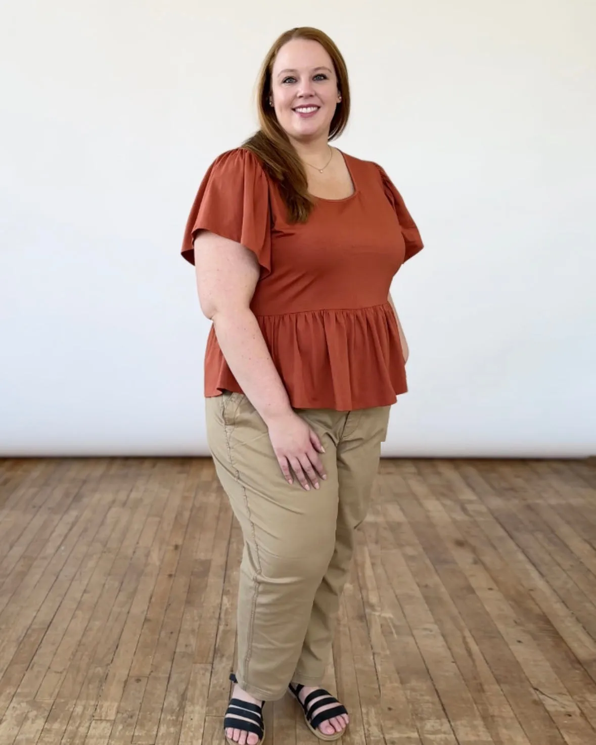 ARABELLA top in Terracotta