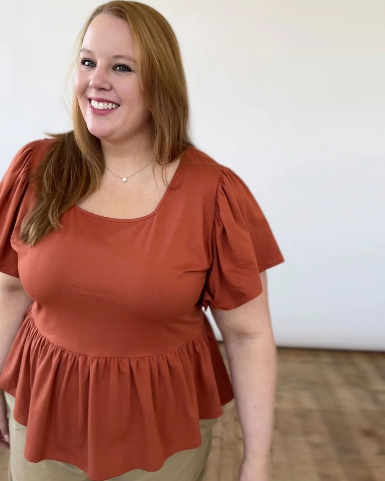 ARABELLA top in Terracotta
