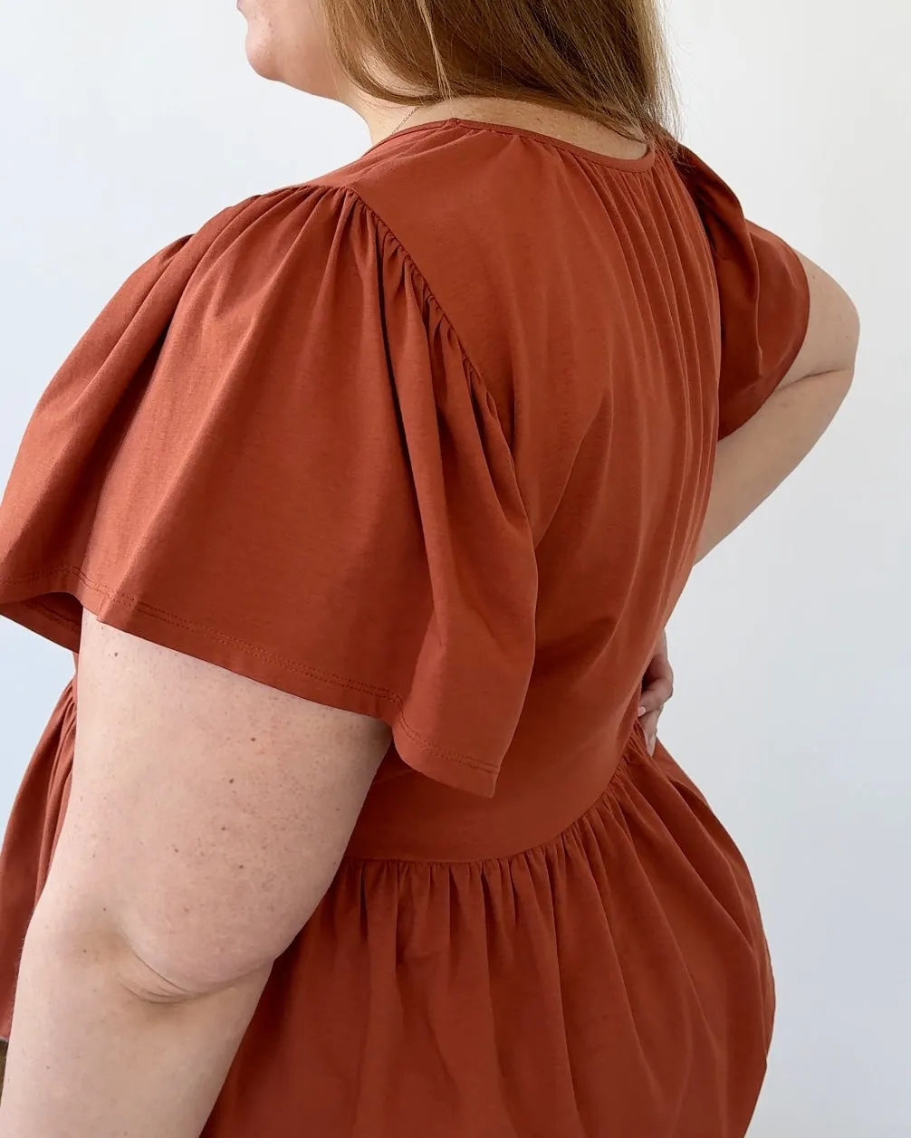 ARABELLA top in Terracotta