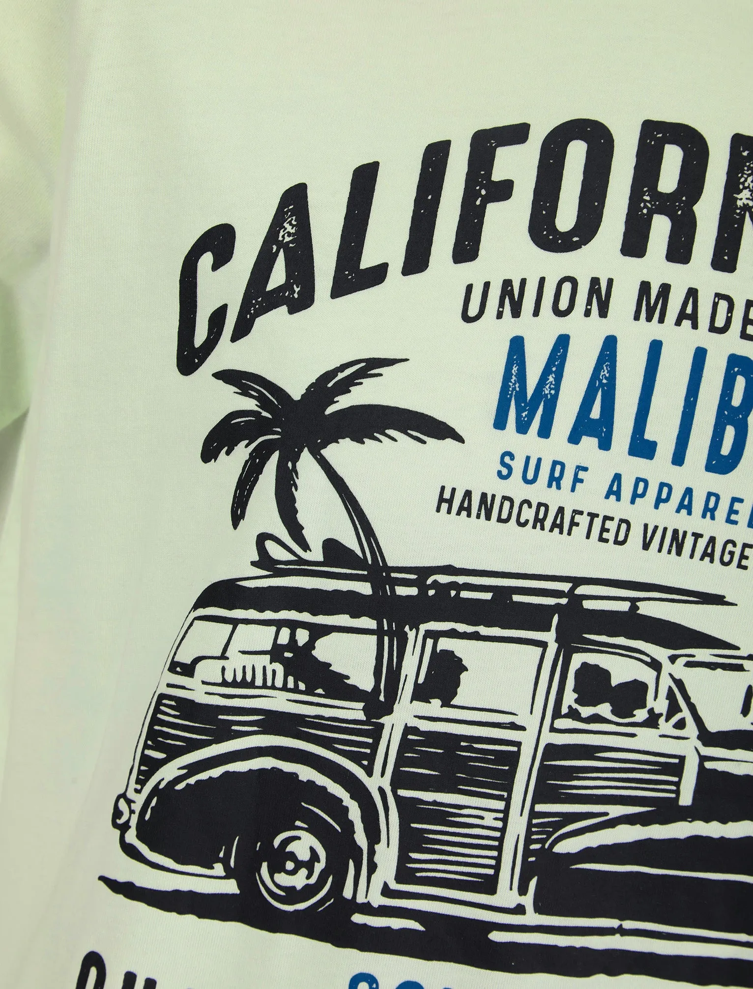 Armagh Motif Cotton Jersey T-Shirt in Hint Of Mint - South Shore
