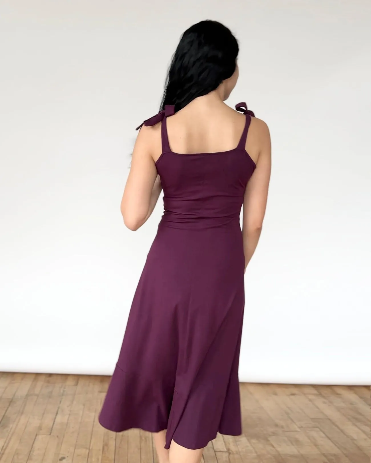 ASPEN dress in Eggplant
