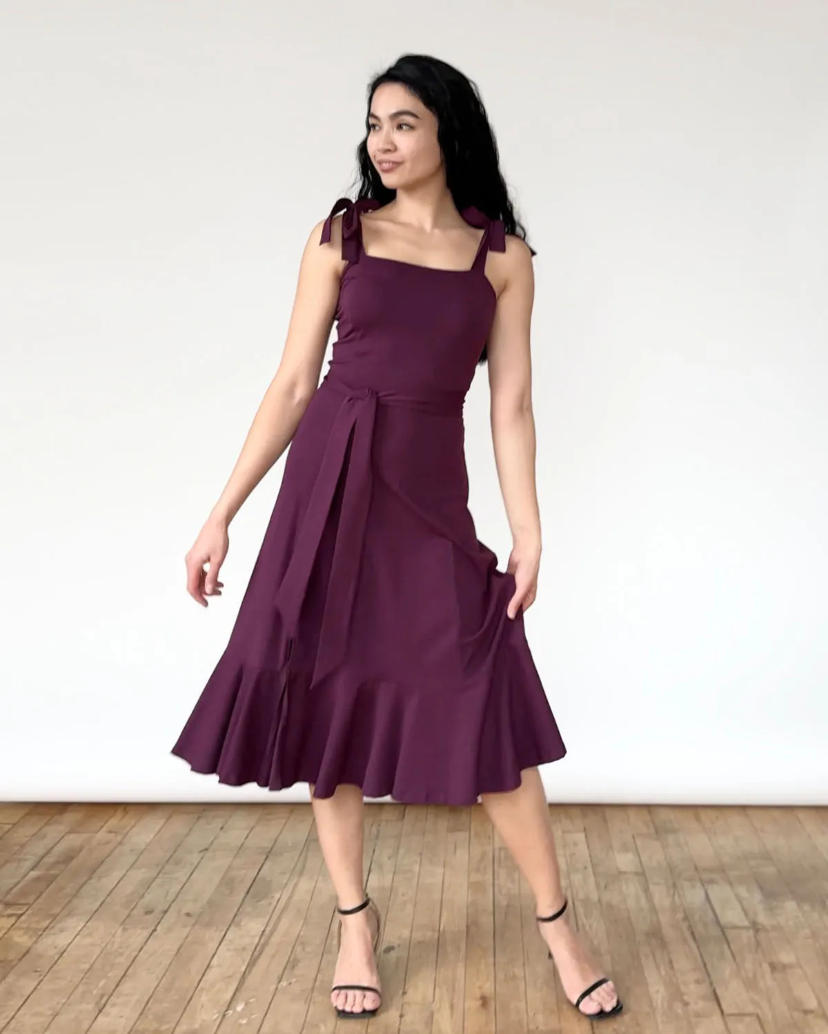 ASPEN dress in Eggplant