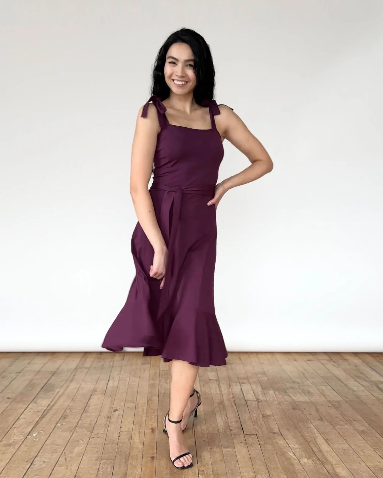 ASPEN dress in Eggplant