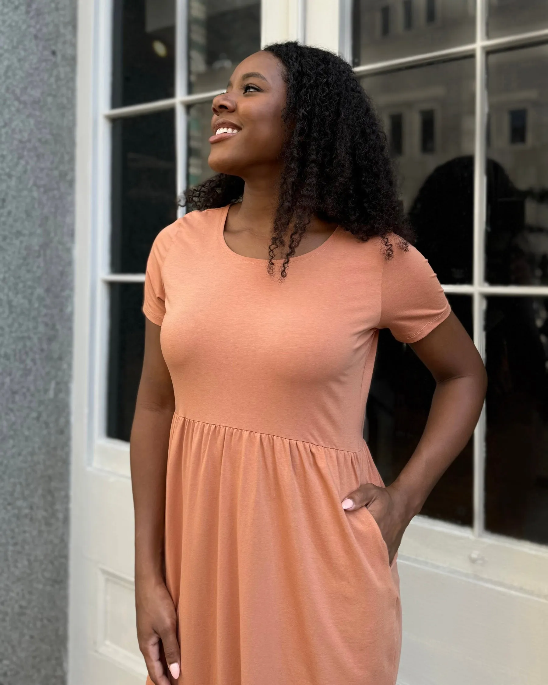 ASTER dress in Italian Clay