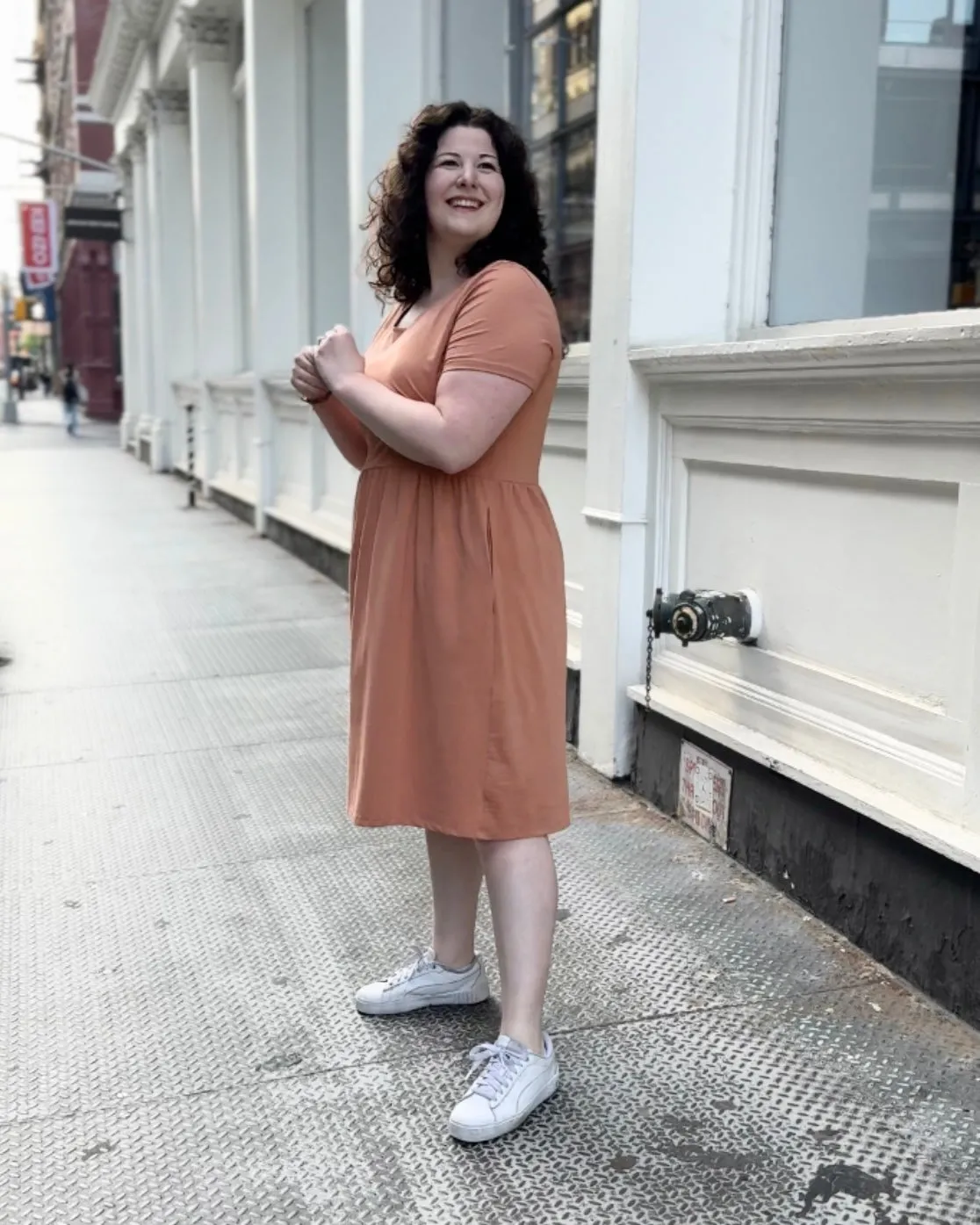 ASTER dress in Italian Clay