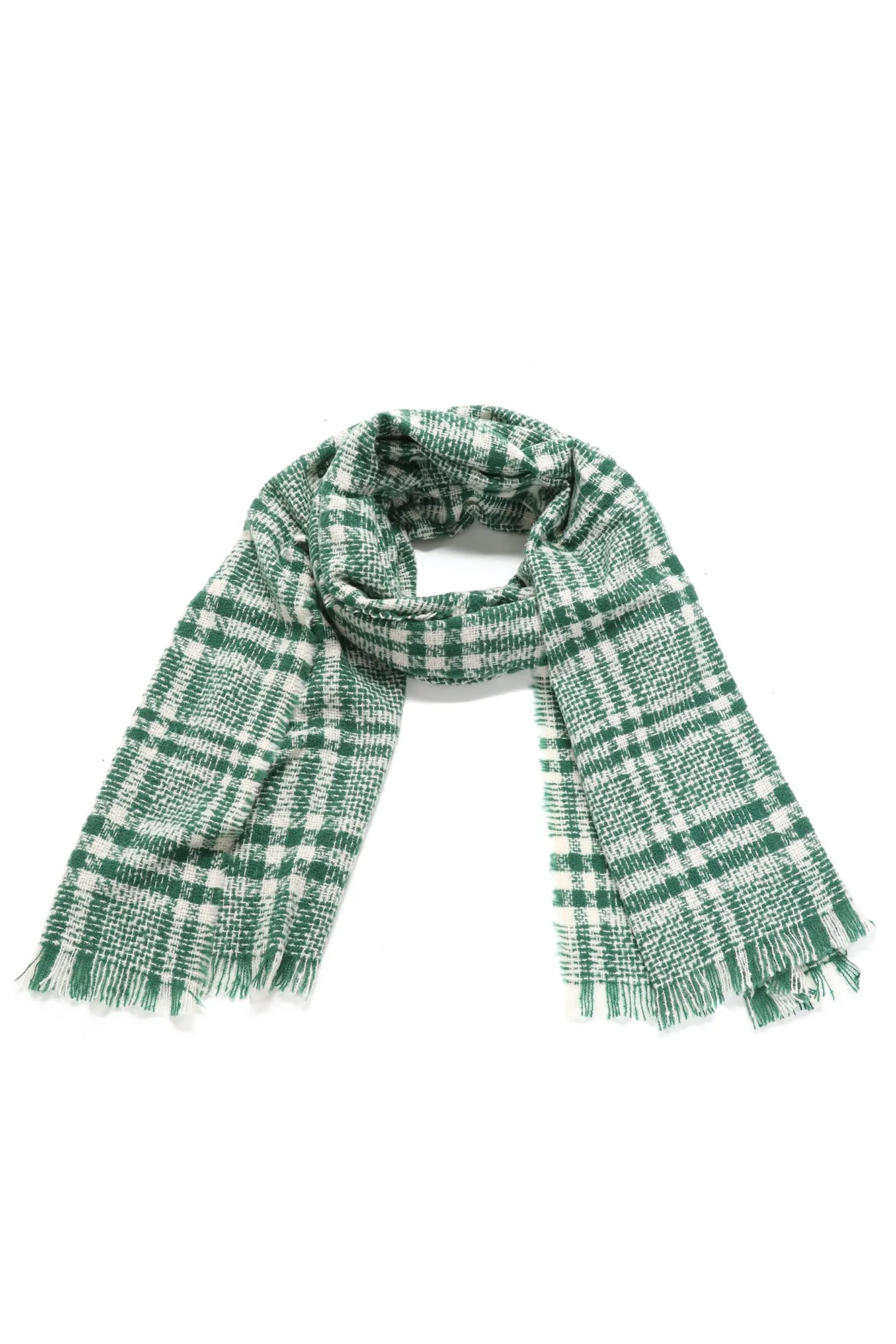 Autumn Stroll Plaid Scarf - Green