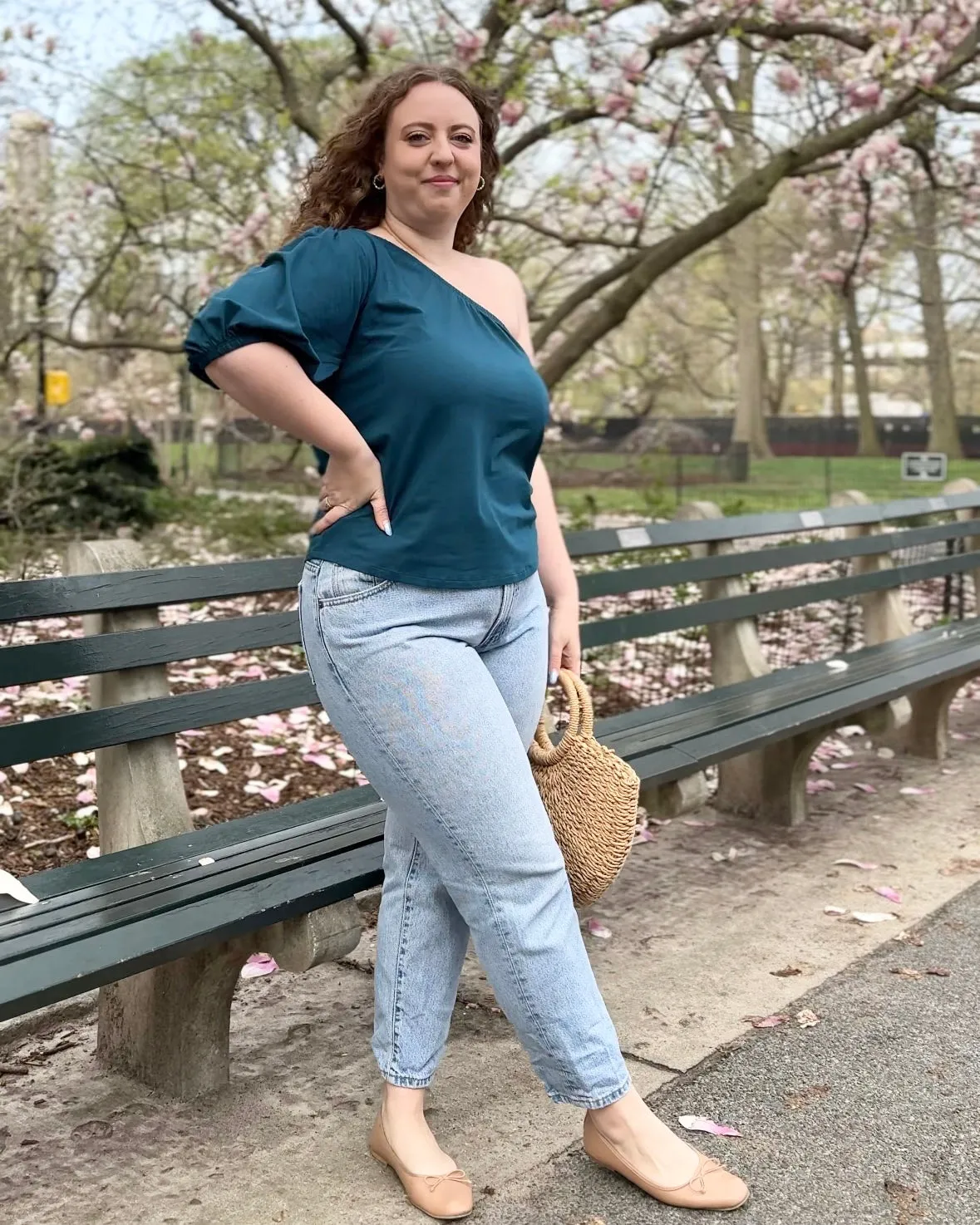BEGONIA top in Tidal Teal