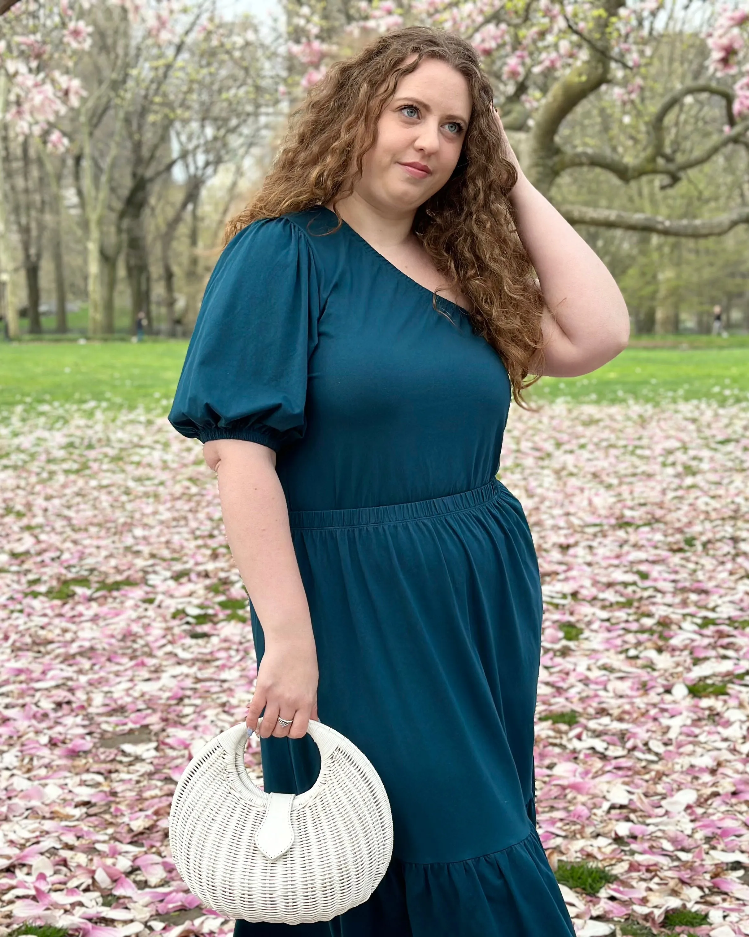 BEGONIA top in Tidal Teal