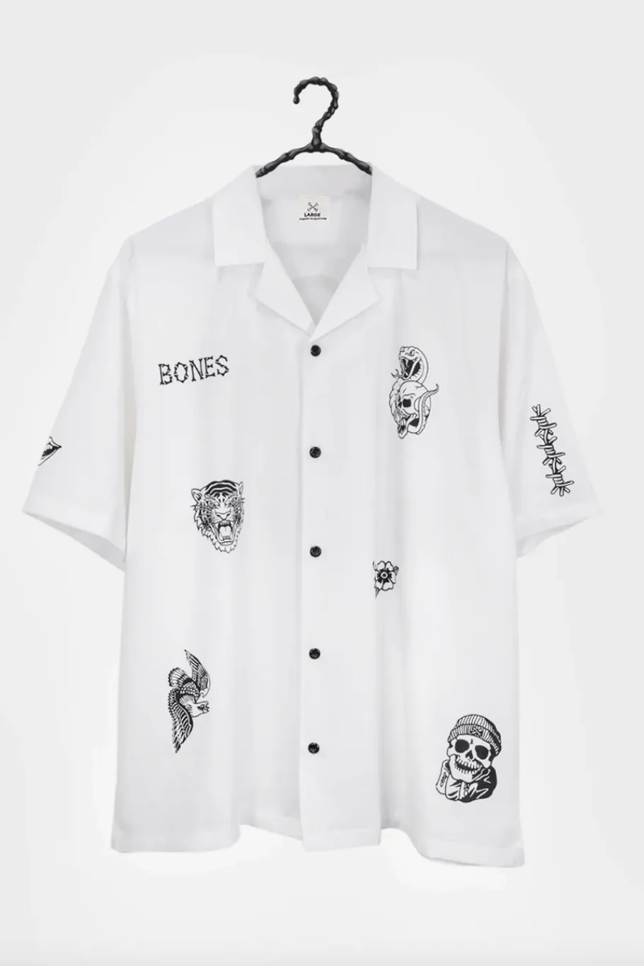 BILLY BONES CLUB CLUB INK BOWLO SHIRT - WHITE