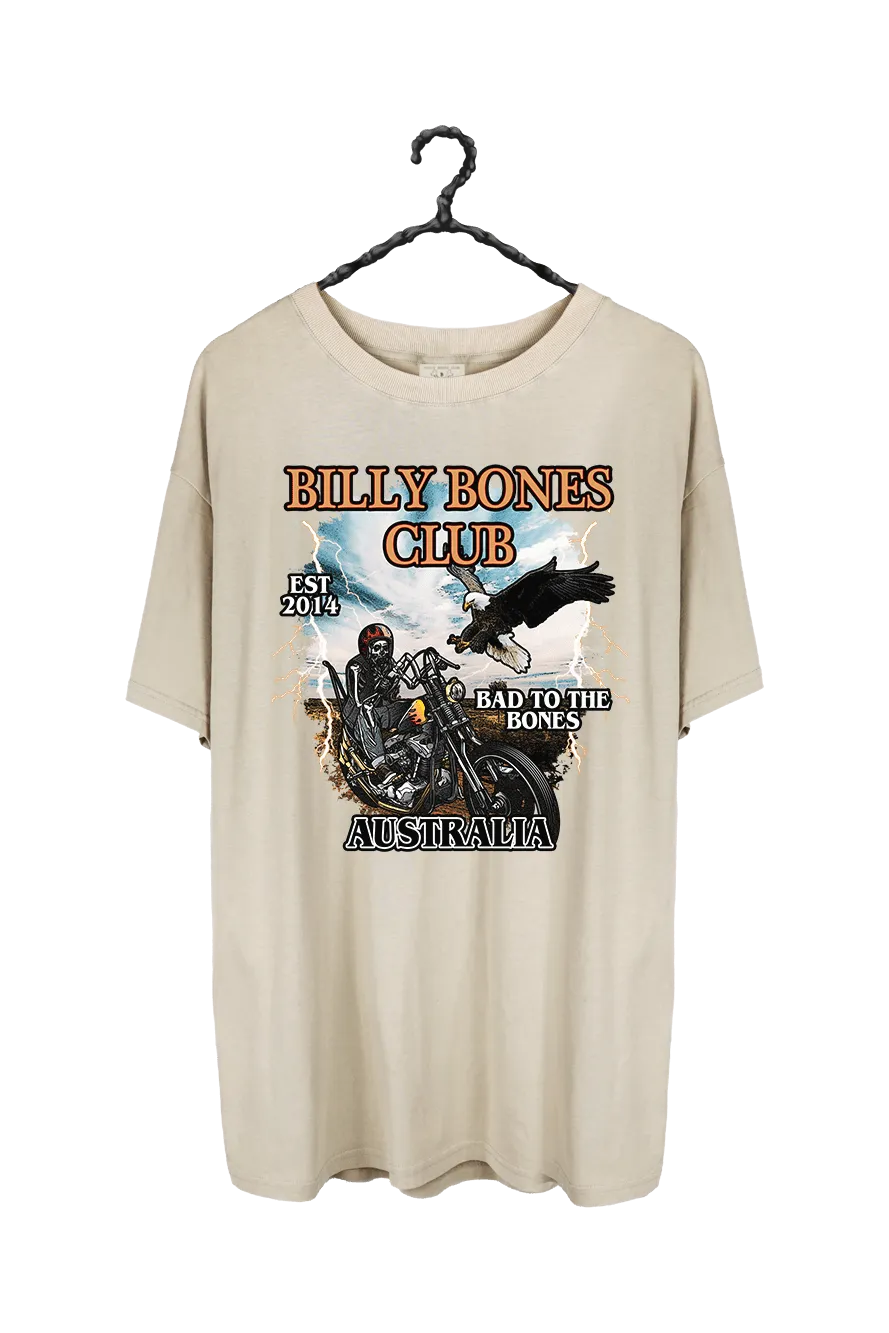 BILLY BONES CLUB FAST RIDERS TEE - RECYCLED DESERT