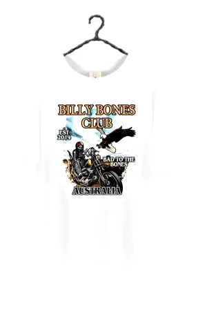 BILLY BONES CLUB FAST RIDERS TEE - WHITE
