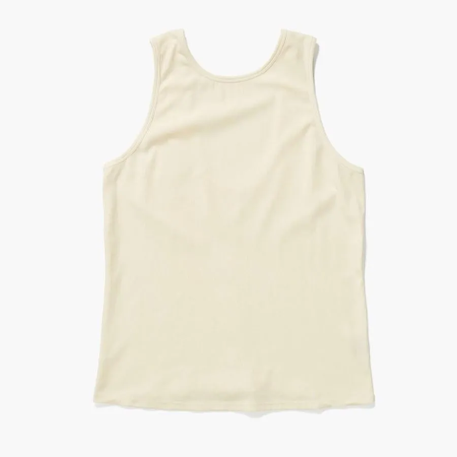 Fitted Racer Front Tank (White)