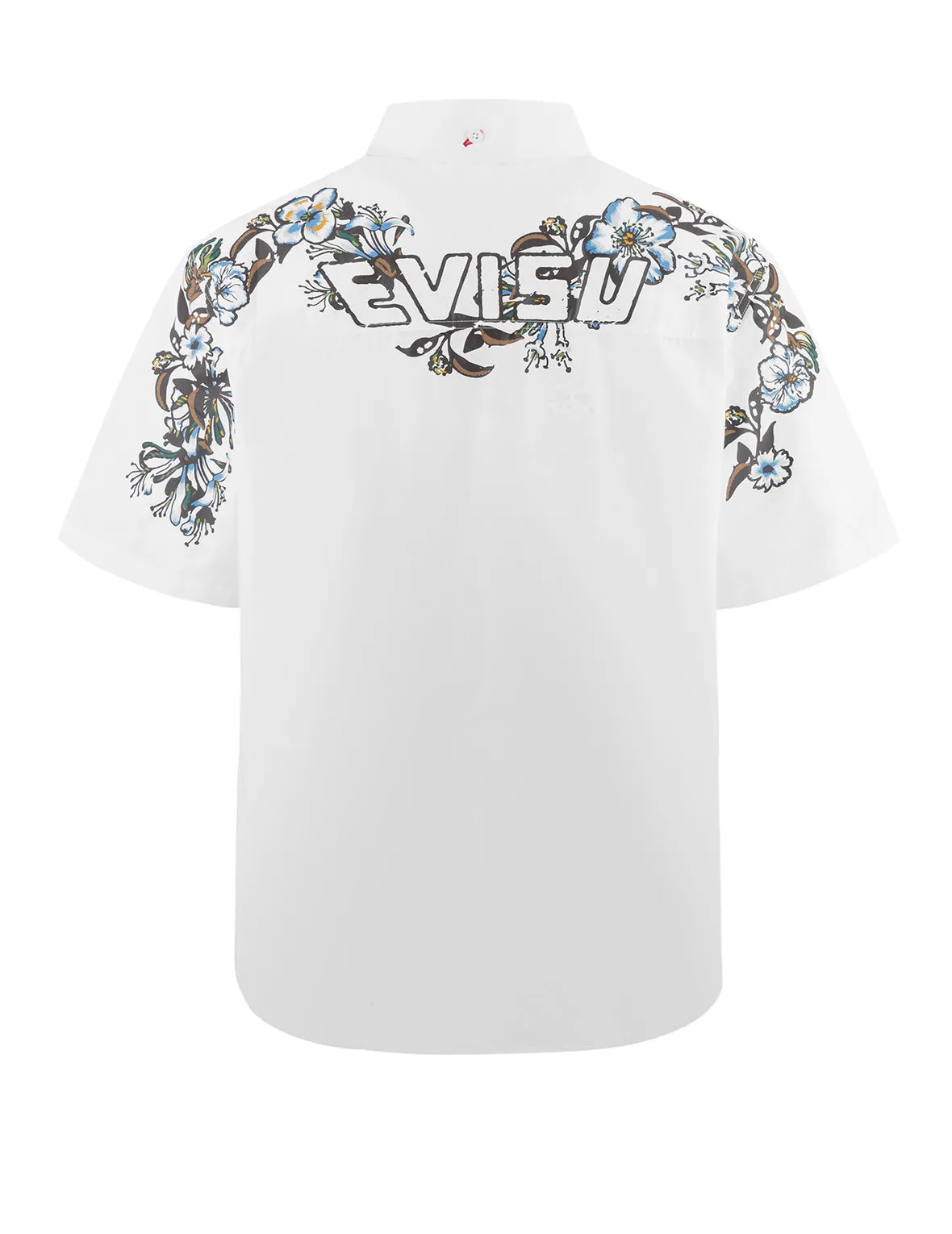 Floral and Logo Daicock Print Relax Fit Short-Sleeve Shirt