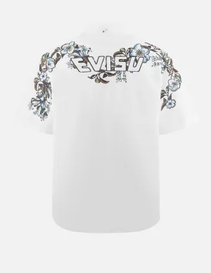 Floral and Logo Daicock Print Relax Fit Short-Sleeve Shirt