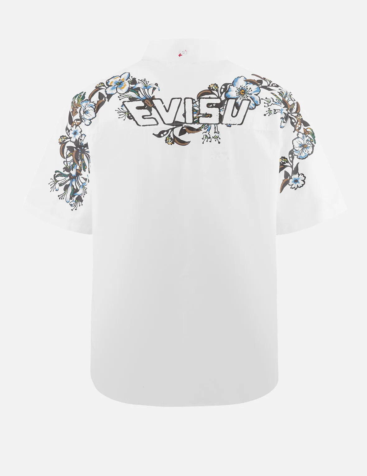 Floral and Logo Daicock Print Relax Fit Short-Sleeve Shirt