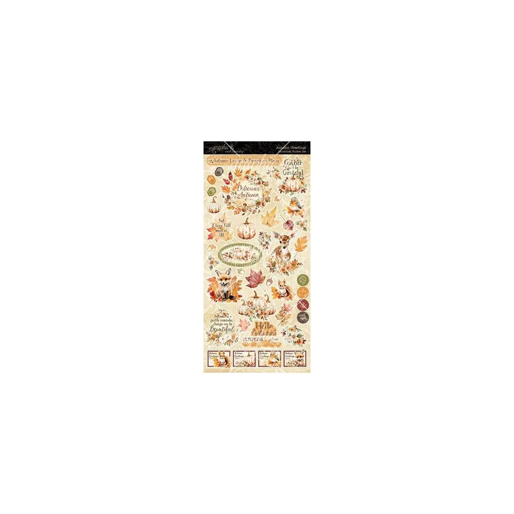 Graphic 45 Sticker Set - Autumn Greetings