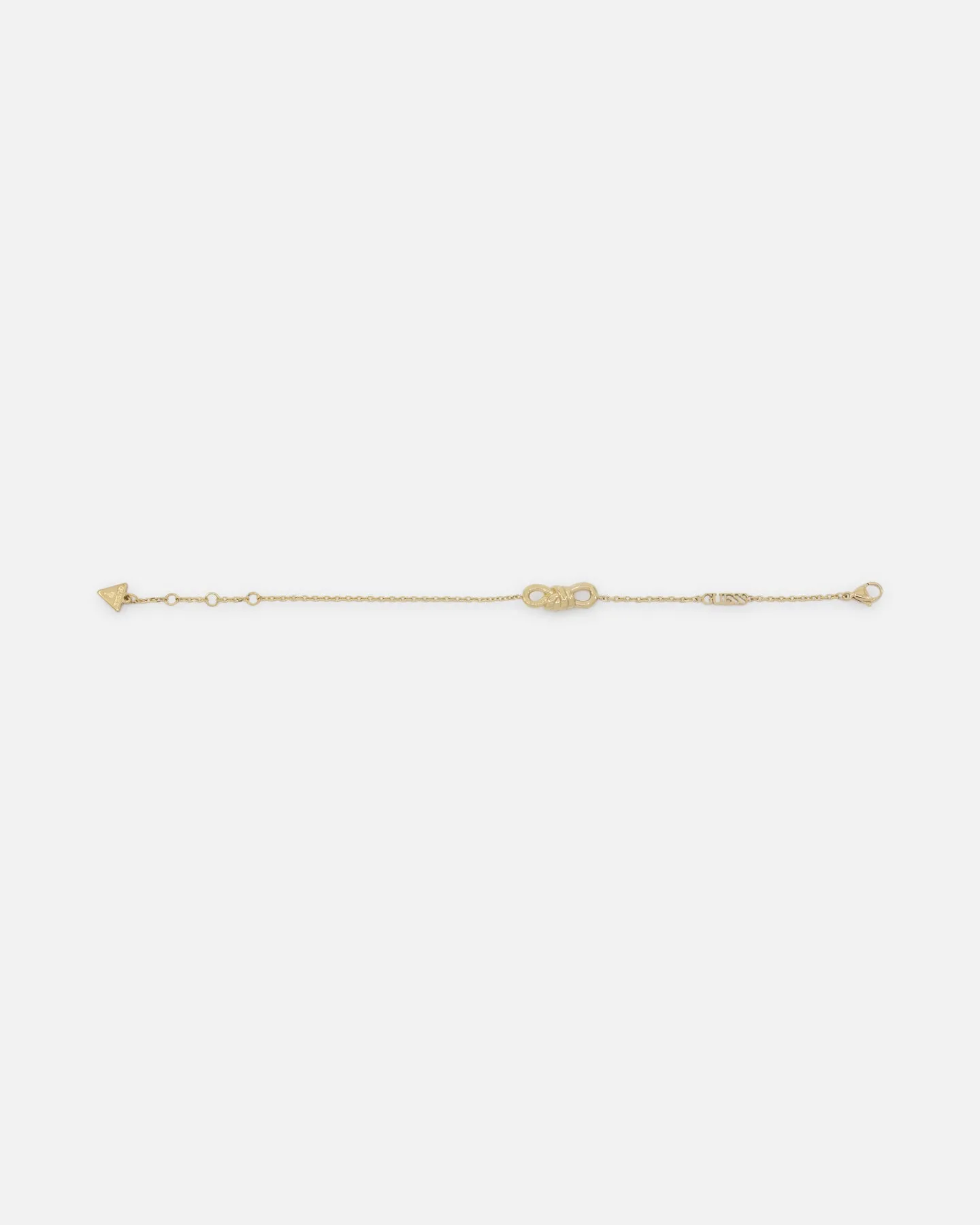 Guess Mainline Women's Modern Love Central Knot Bracelet Yellow Gold