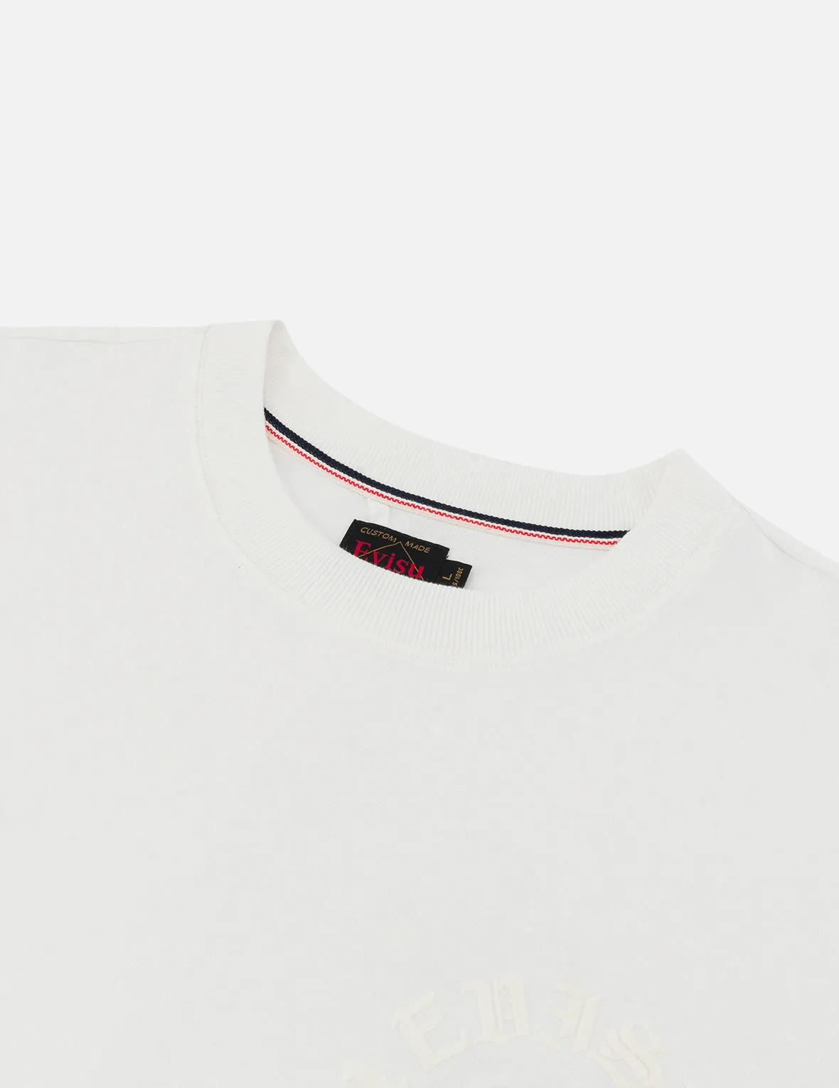 Hakutaku Print and Seagull Emboss Print Loose Fit T-shirt