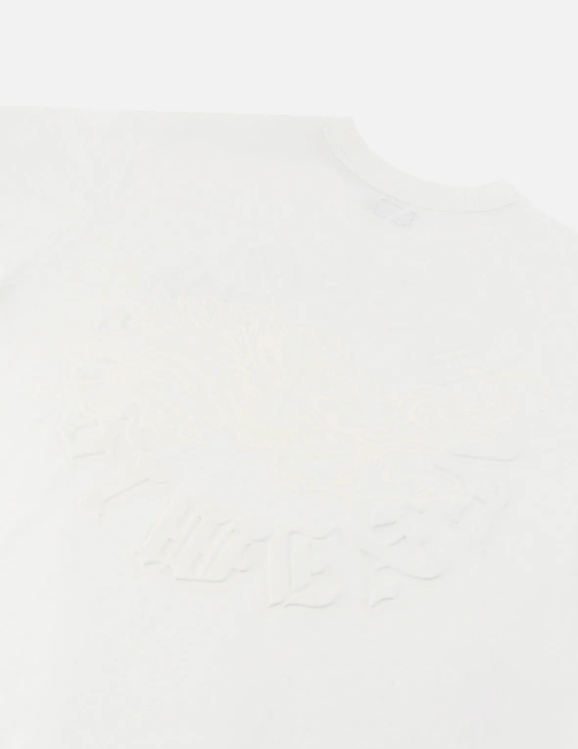 Hakutaku Print and Seagull Emboss Print Loose Fit T-shirt
