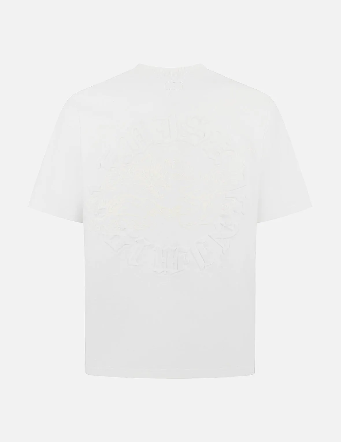 Hakutaku Print and Seagull Emboss Print Loose Fit T-shirt