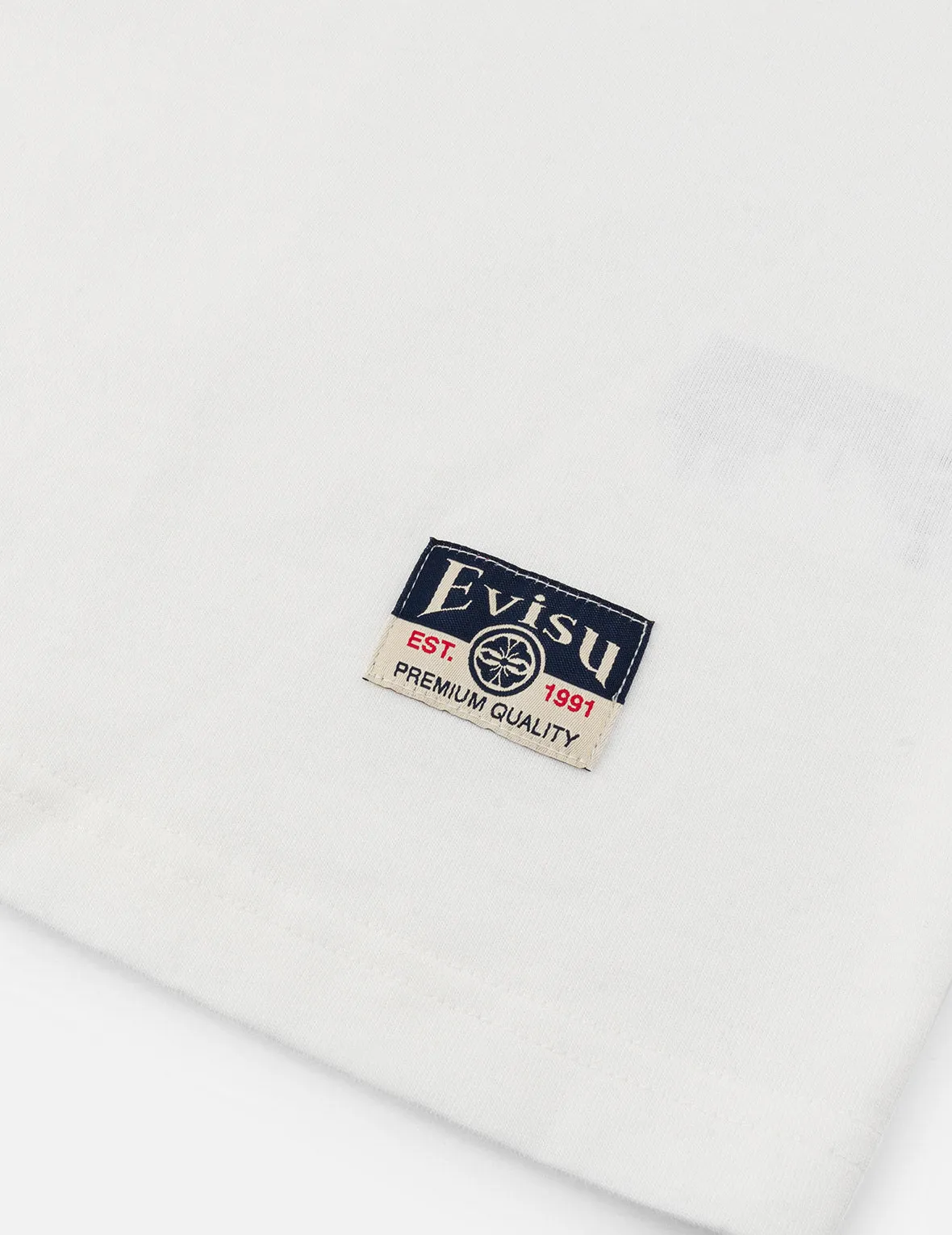 Hakutaku Print and Seagull Emboss Print Loose Fit T-shirt