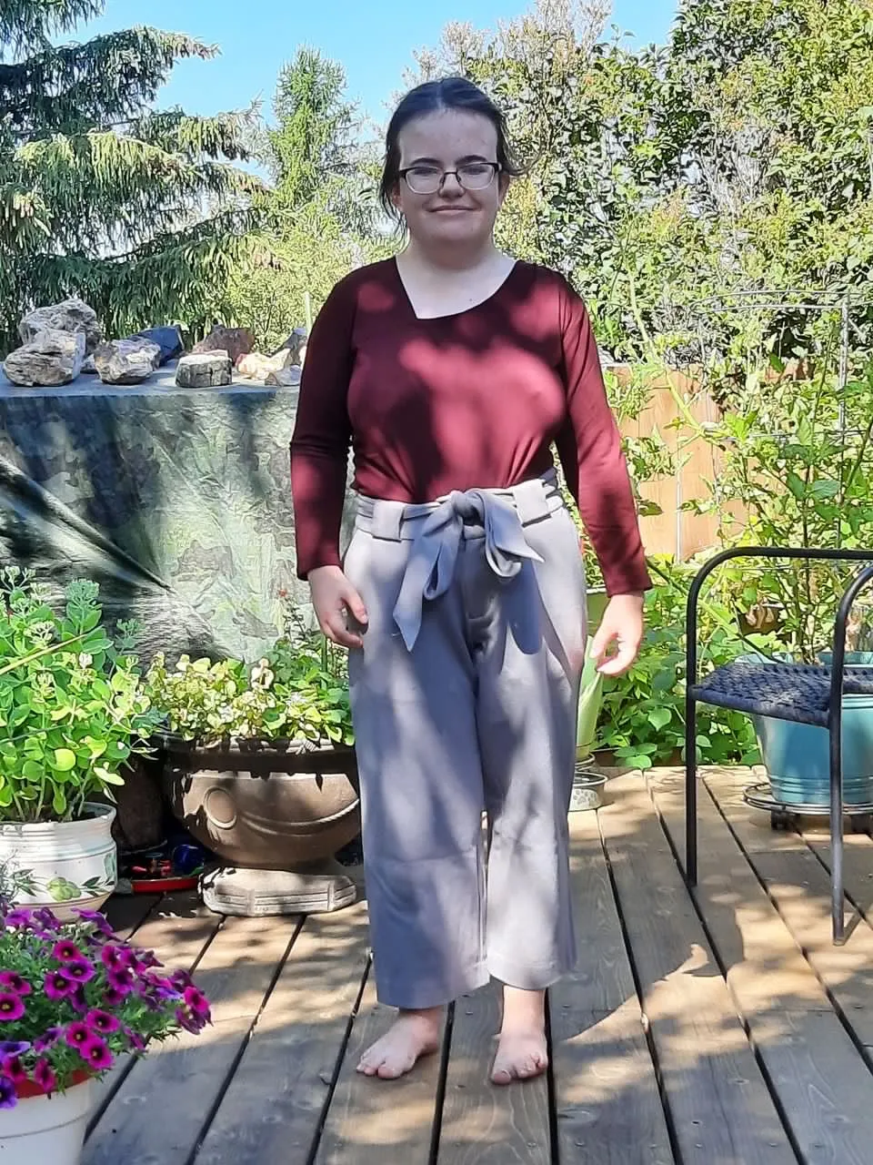 Inclusive Ruched Top for Women with Dwarfism