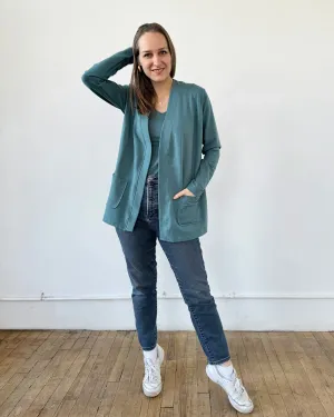 KAEDE cardigan in Dark Aqua<br/>$39 (JUST ADD TO CART)