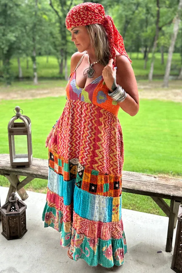Kantha Sunrise Dress "Emily" by Jaded Gypsy