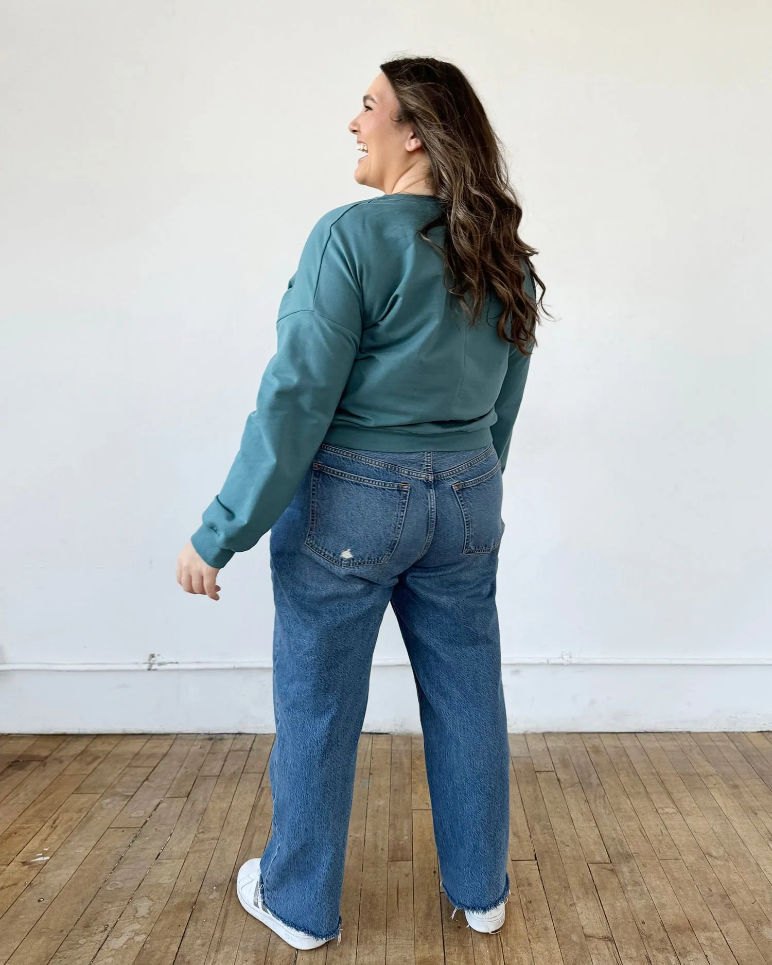 LARISA top in Dark Aqua