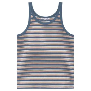 Light Blue Stripe Roma Yarn Dye Tank