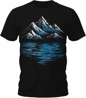 Mens Fall Shirts Retro Vintage Graphic Tees Hiking Camping Nature Short Sleeve Premium T-Shirts