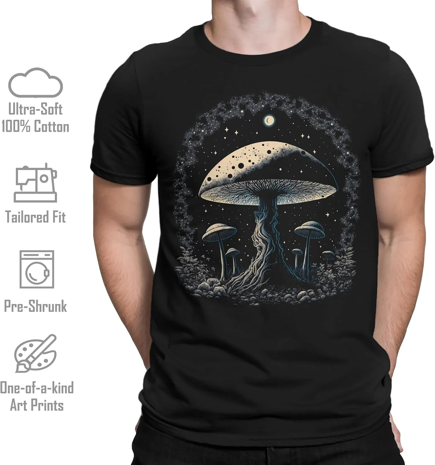 Mens Fall Shirts Retro Vintage Graphic Tees Hiking Camping Nature Short Sleeve Premium T-Shirts