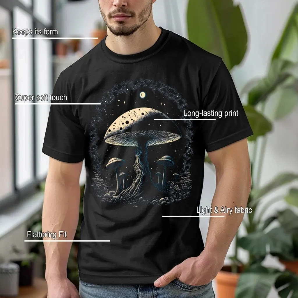 Mens Fall Shirts Retro Vintage Graphic Tees Hiking Camping Nature Short Sleeve Premium T-Shirts