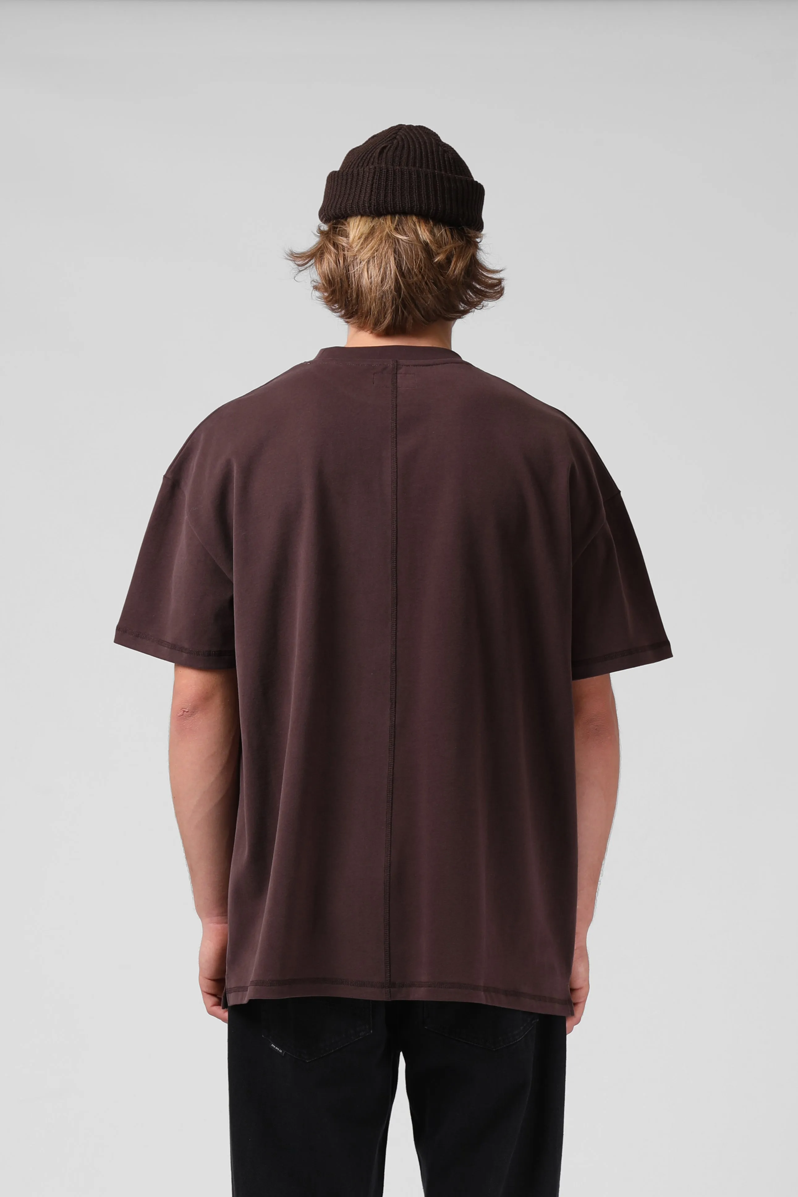 Sanded OS Tee - Rich Chocolate