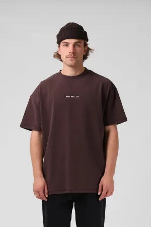 Sanded OS Tee - Rich Chocolate
