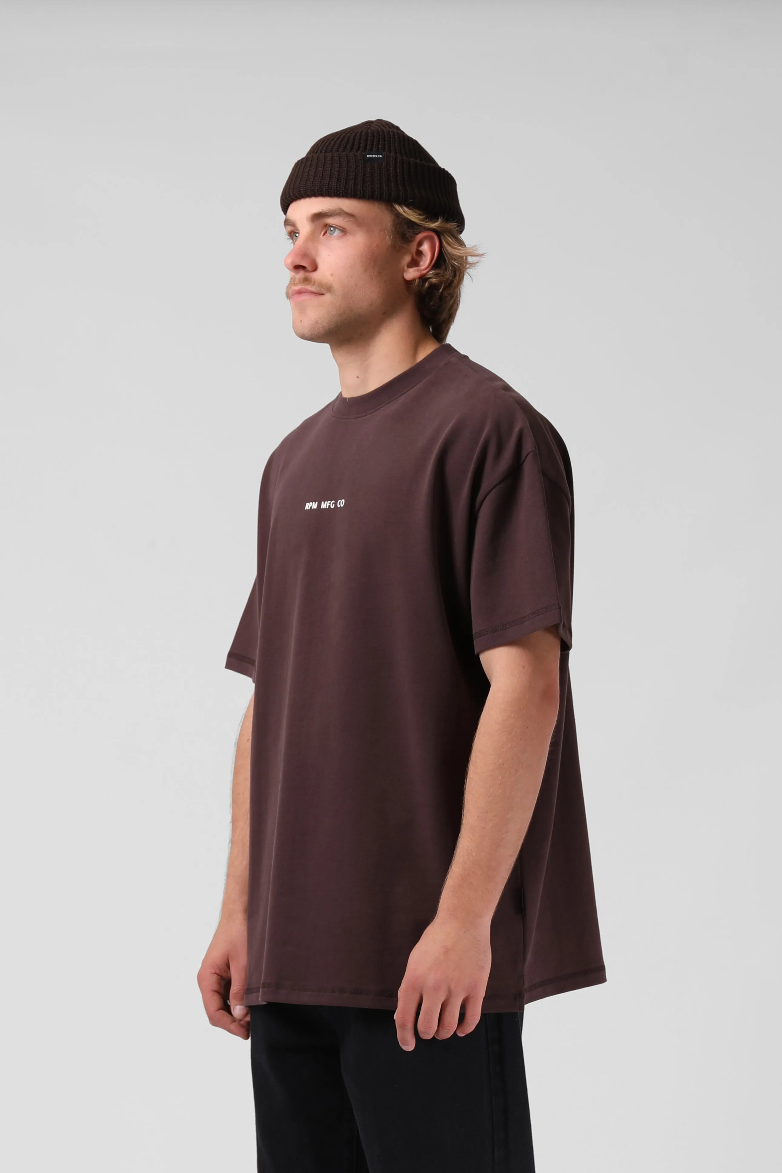 Sanded OS Tee - Rich Chocolate