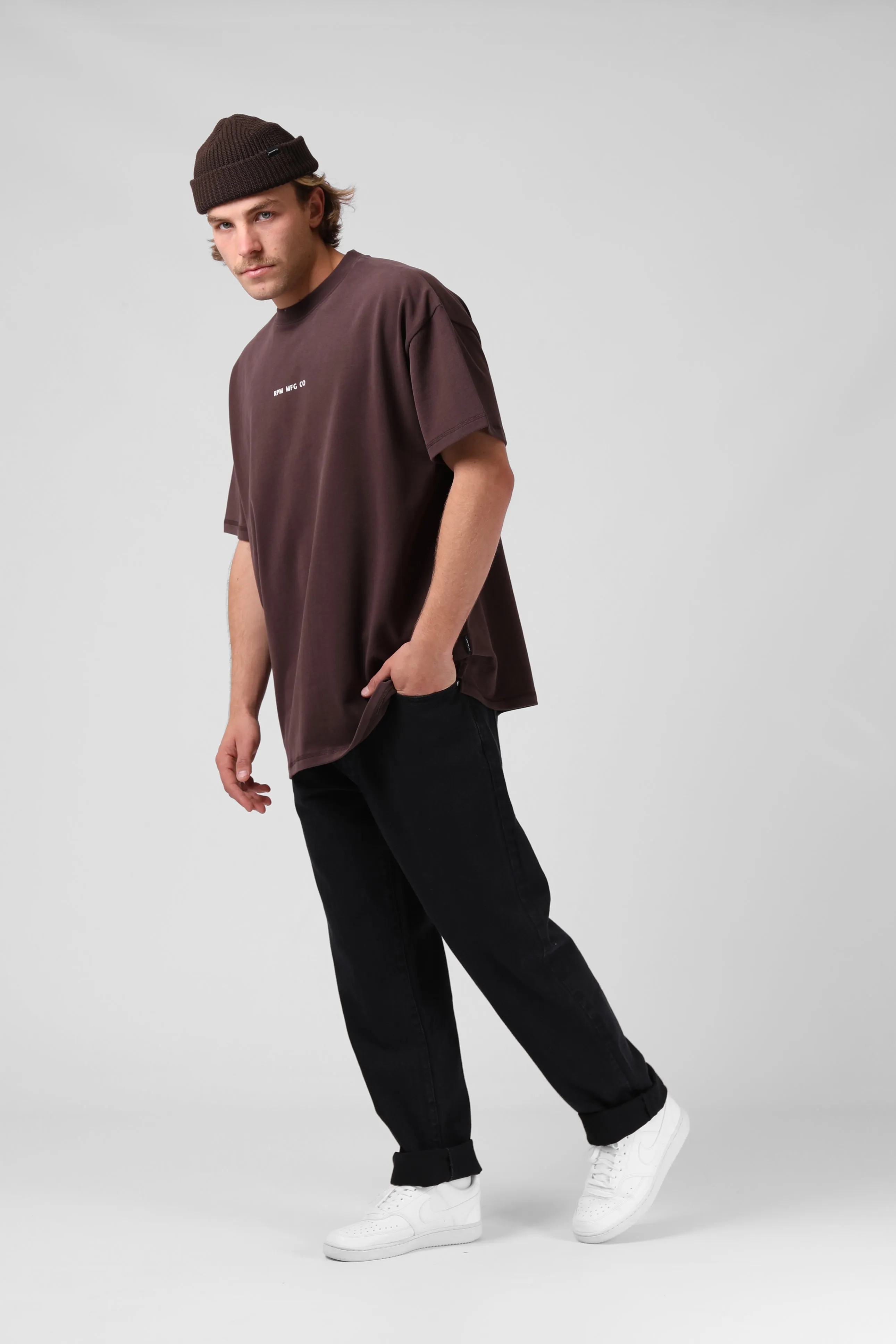 Sanded OS Tee - Rich Chocolate