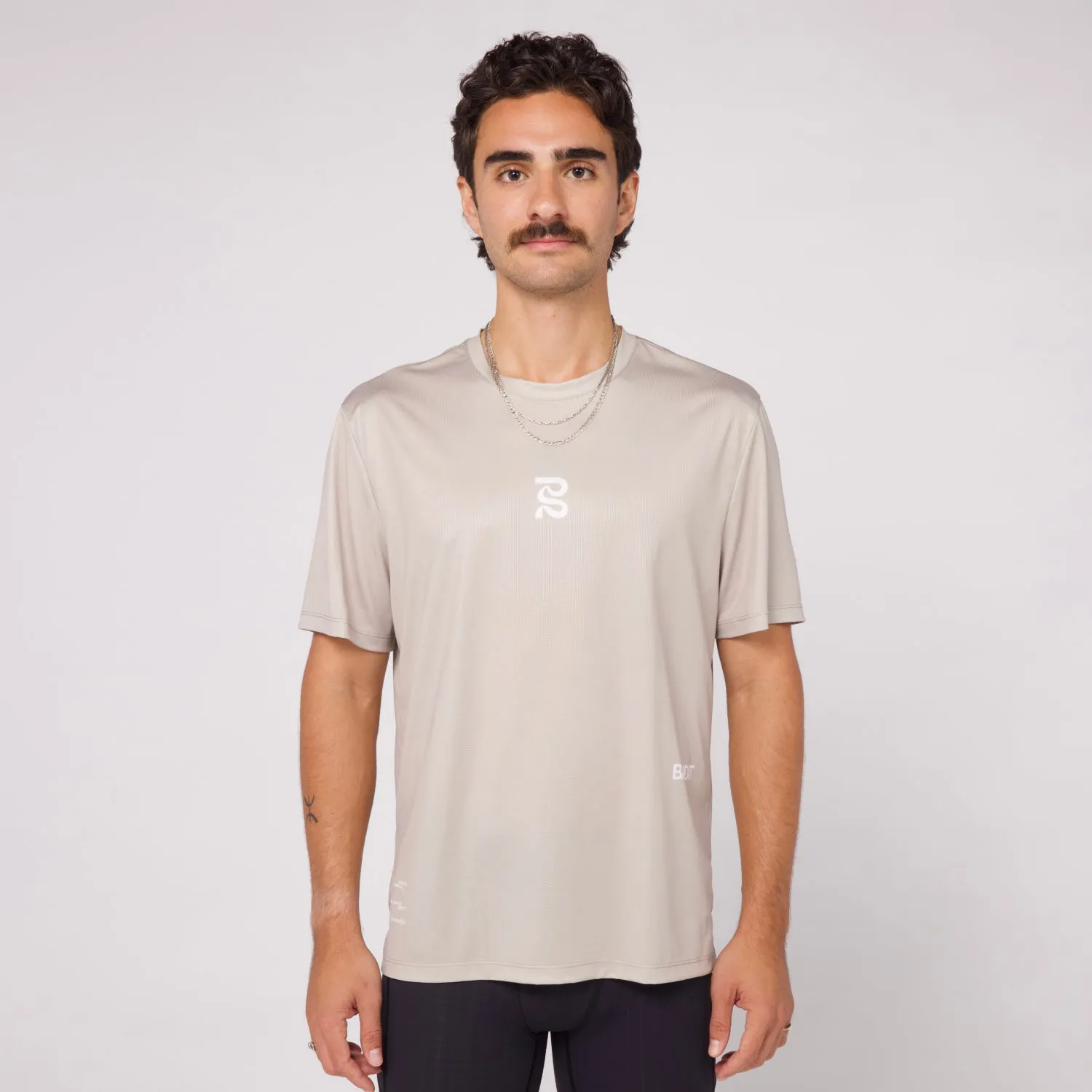 Sliced Spiral Drift™ Performance Tee - Stone