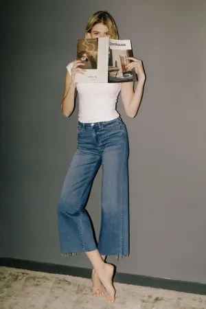 Soft Stretch Crop Flare Jeans