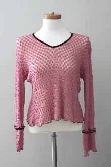 Soft Summer Mauve Stretch Gauze Top