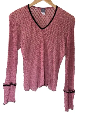 Soft Summer Mauve Stretch Gauze Top