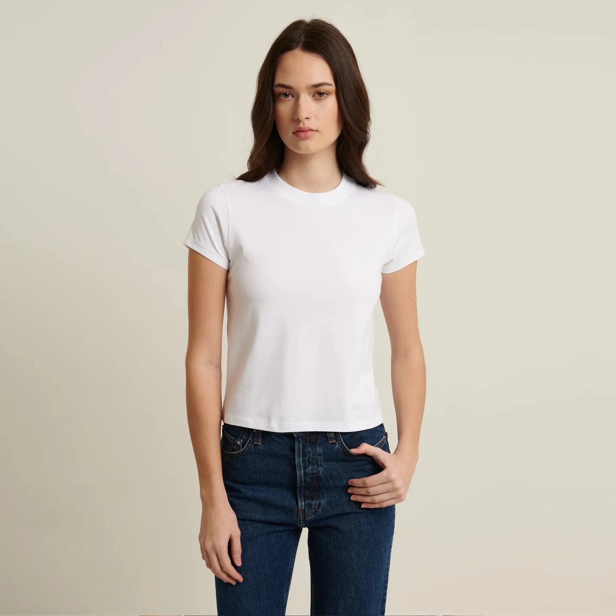 SS Iconic Pima Stretch Baby Tee