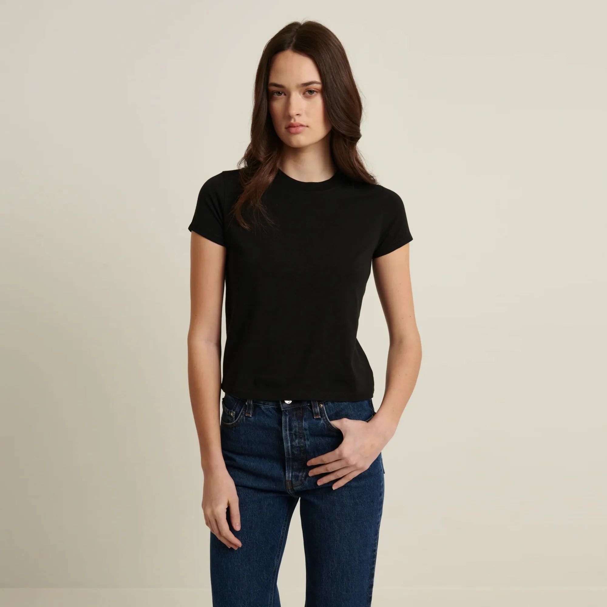 SS Iconic Pima Stretch Baby Tee